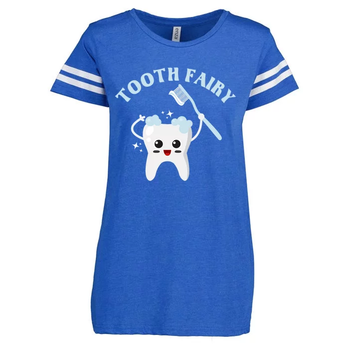 Tooth Fairy Dentist Teeth Dental Cute Halloween Meaningful Gift Enza Ladies Jersey Football T-Shirt