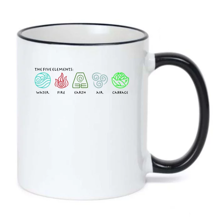 The Five Elements Avatar Black Color Changing Mug