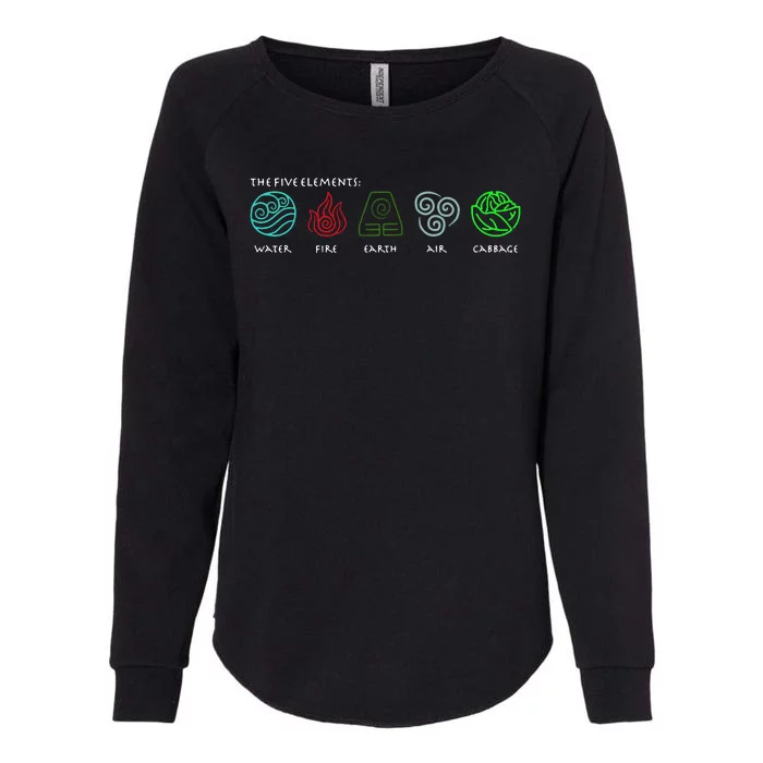 The Five Elements Avatar Womens California Wash Sweatshirt