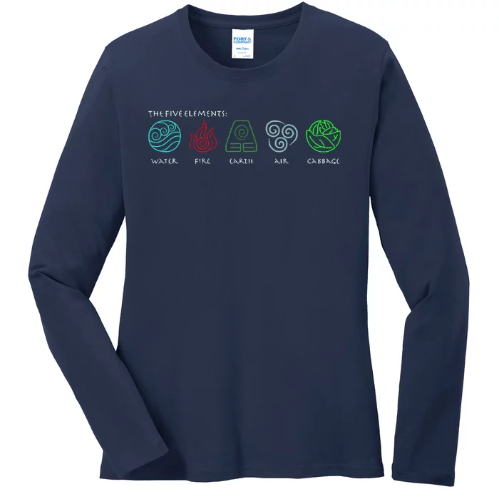 The Five Elements Ladies Long Sleeve Shirt