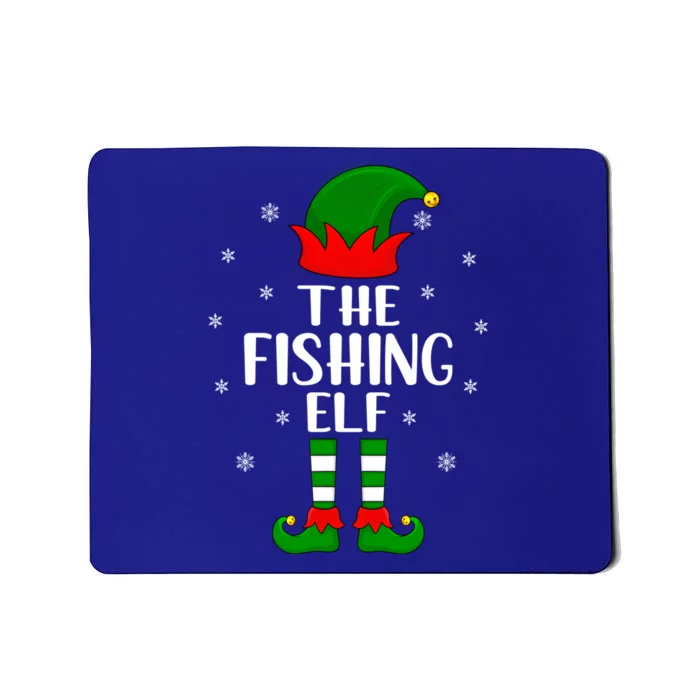 The Fishing Elf Christmas Party Matching Family Xmas Gift Mousepad