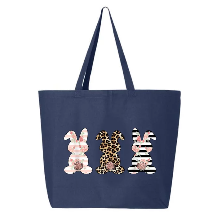 Trio Floral Easter Bunny Cute 25L Jumbo Tote