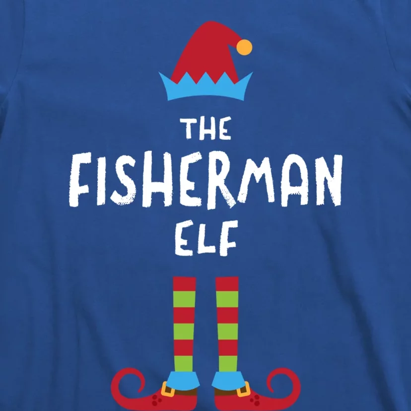 The Fisher Elf Christmas Fishing Xmas Fish Boss Employee Gift T-Shirt