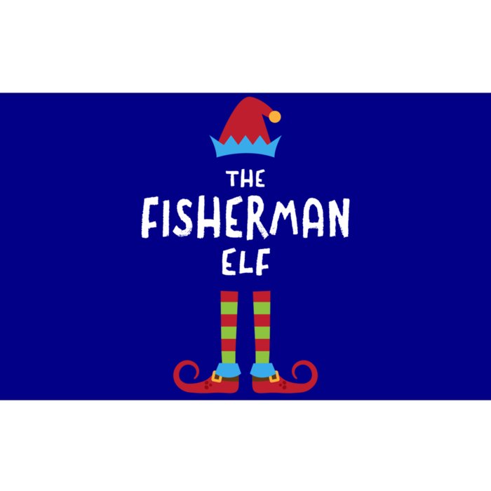 The Fisher Elf Christmas Fishing Xmas Fish Boss Employee Gift Bumper Sticker