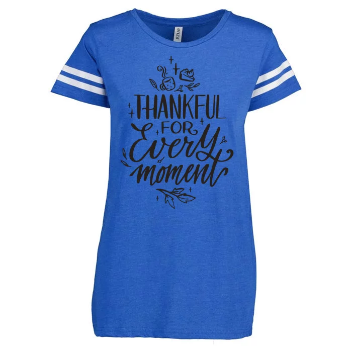 Thankful For Every Moment Enza Ladies Jersey Football T-Shirt