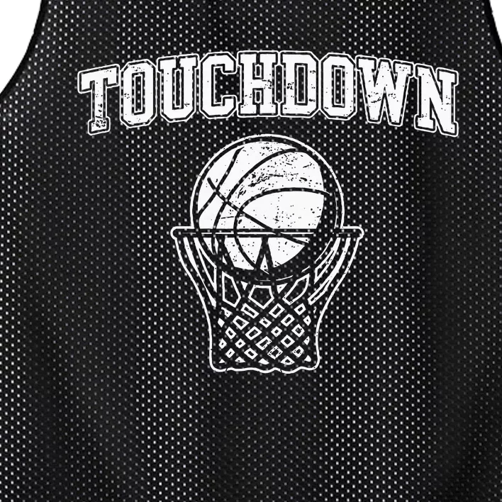 Touchdown Funny Football Basketball Sports Mesh Reversible Basketball Jersey Tank