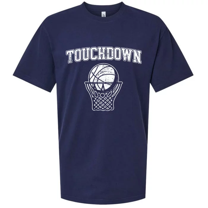 Touchdown Funny Football Basketball Sports Sueded Cloud Jersey T-Shirt