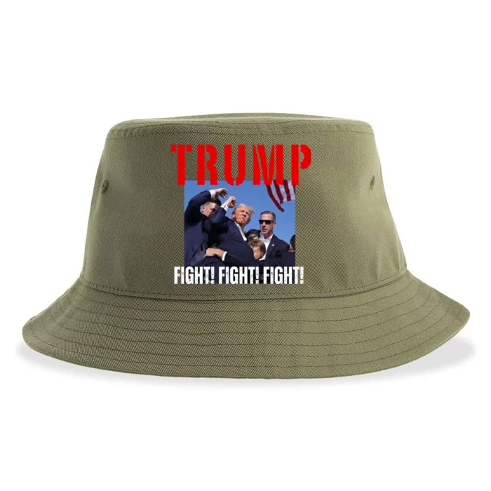 Trump Fight Fight Fight Rally Trump Fight Fight Fight Meaningful Gift Sustainable Bucket Hat