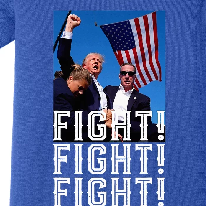 Trump Fight Fight Fight Baby Bodysuit