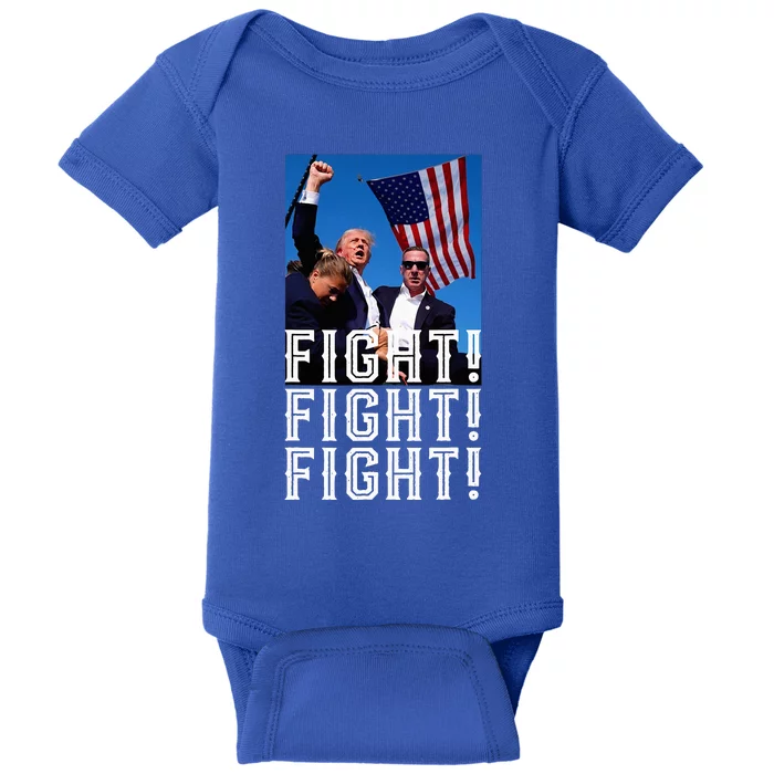 Trump Fight Fight Fight Baby Bodysuit