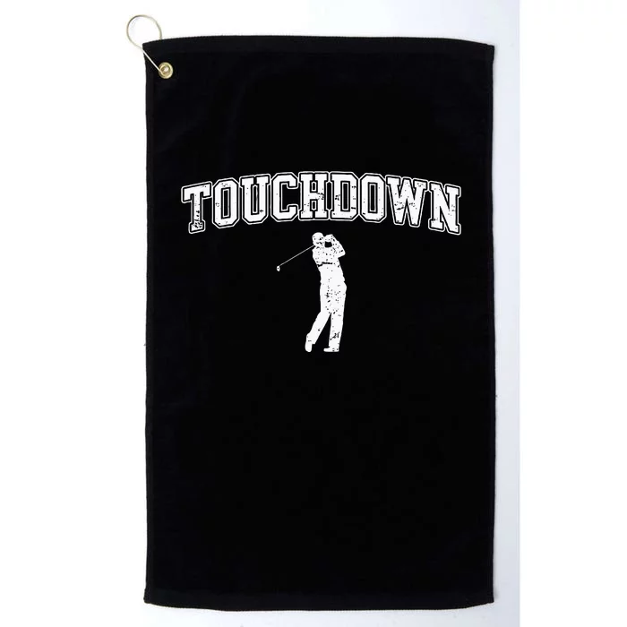 Touchdown Funny Football Golf Sports Platinum Collection Golf Towel