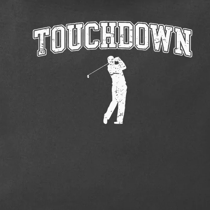 Touchdown Funny Football Golf Sports Zip Tote Bag