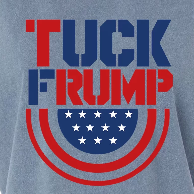 Tuck Frump Funny Anti Trump Garment-Dyed Women's Muscle Tee