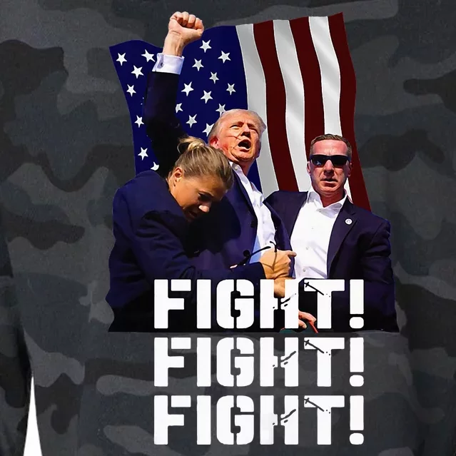 Trump Fight Fight Fight Tank Top Cropped Pullover Crew