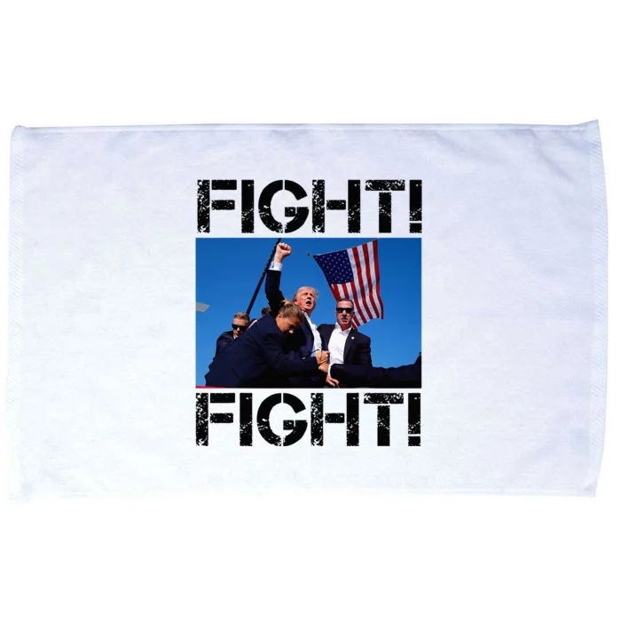 Trump Fight Fight Fight 2024 Pennsylvania Rally Microfiber Hand Towel