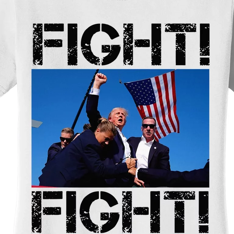 Trump Fight Fight Fight 2024 Pennsylvania Rally Women's T-Shirt