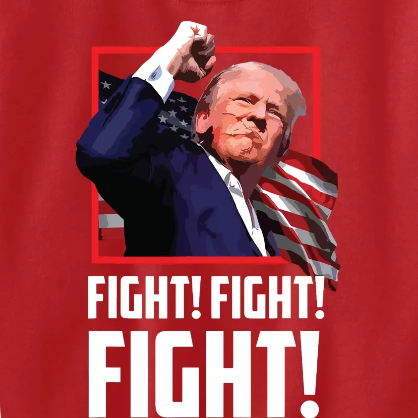 Trump Fist Fight Fight Fight Kids Sweatshirt