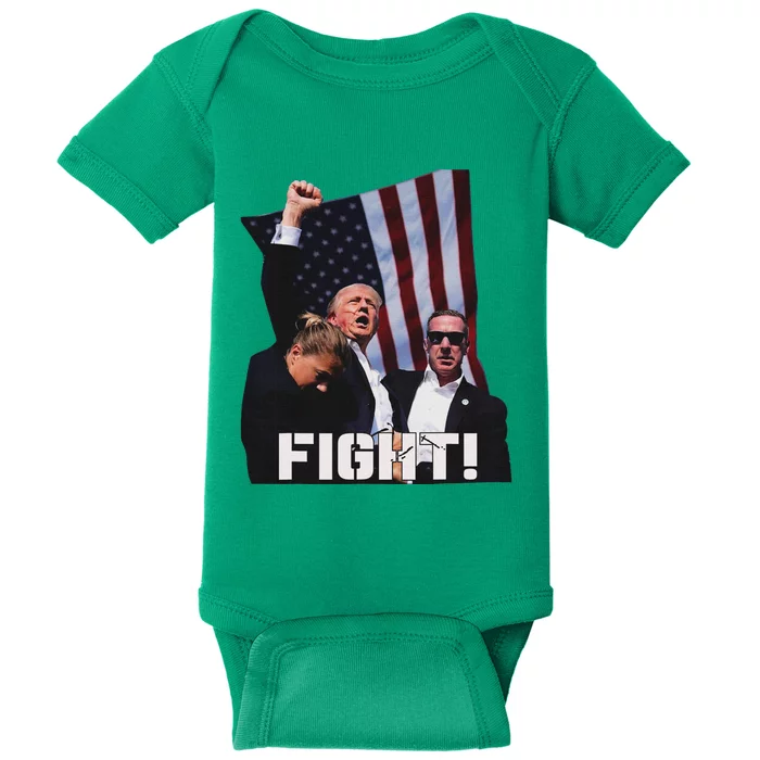 Trump Fighting For Supporters And Americans Baby Bodysuit