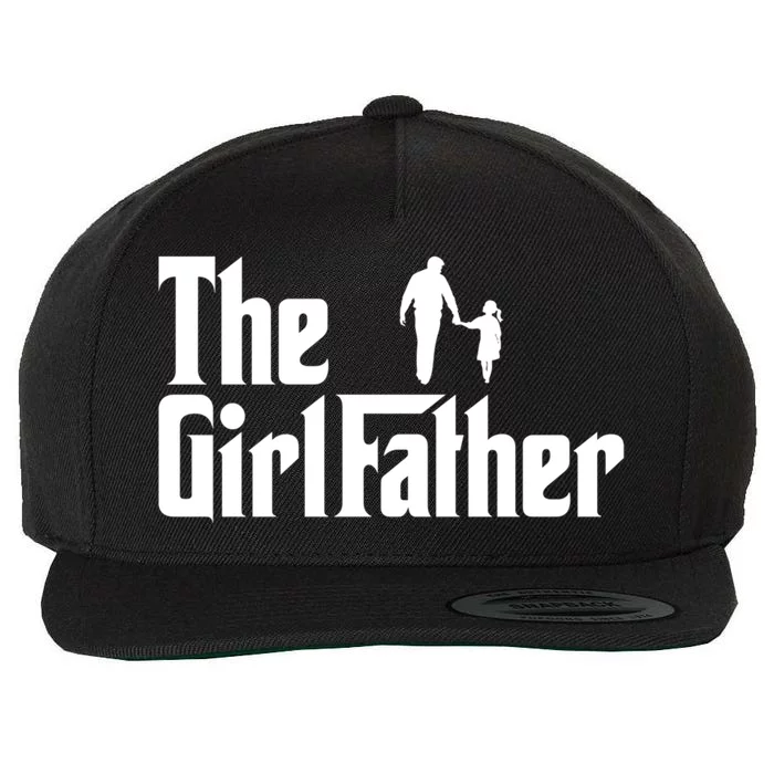 The Father Funny Dad Of Daddy Daughter Cool Gift Wool Snapback Cap