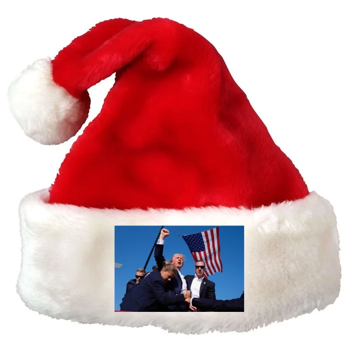 Trump Fight Fight Fight 2024 Save America Premium Christmas Santa Hat