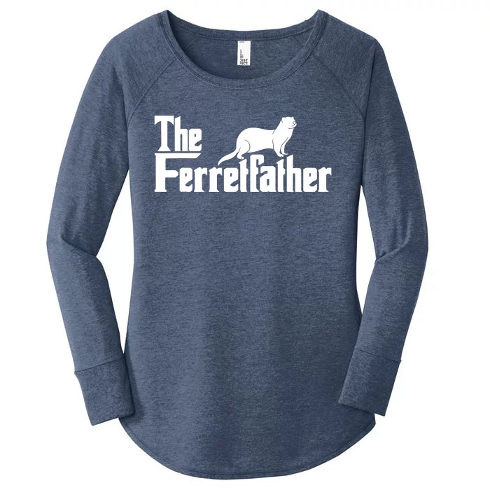 The Ferretfather Ferret Zoo Animal Lover Women's Perfect Tri Tunic Long Sleeve Shirt