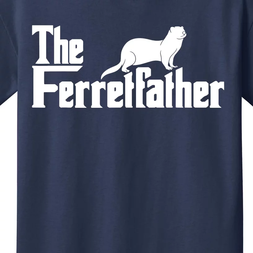 The Ferretfather Ferret Zoo Animal Lover Kids T-Shirt