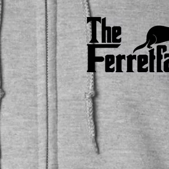 The Ferretfather Ferret Zoo Animal Lover Full Zip Hoodie