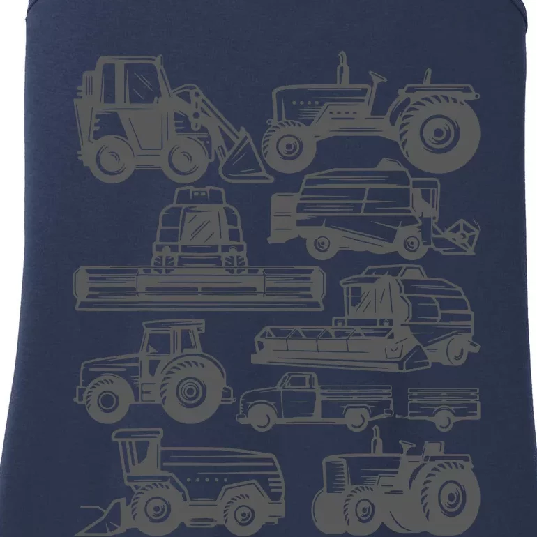 Tractor Farmer Farming Trucks Farm Boy Ladies Essential Tank