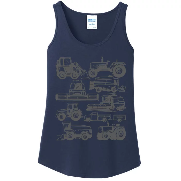 Tractor Farmer Farming Trucks Farm Boy Ladies Essential Tank