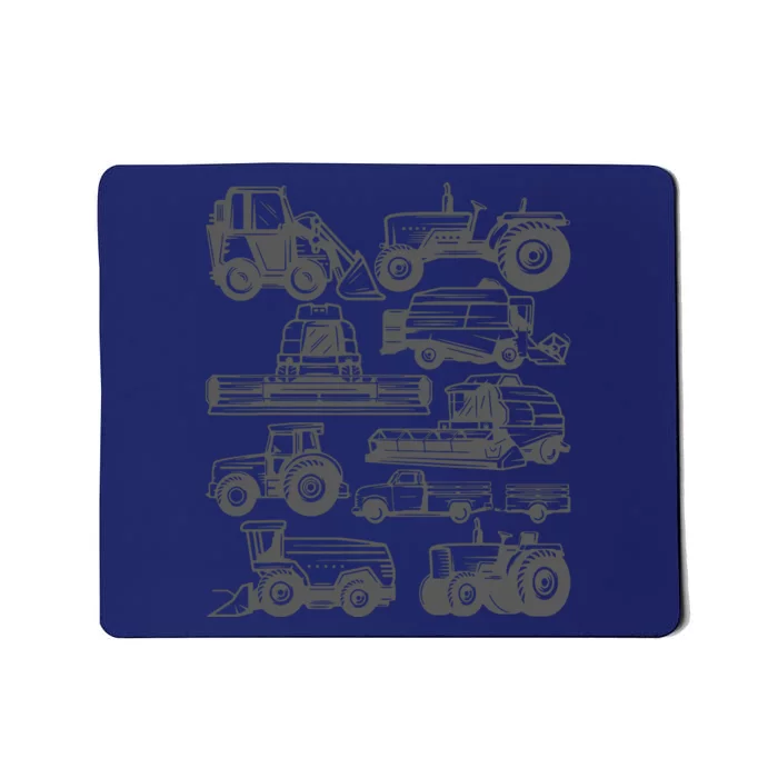 Tractor Farmer Farming Trucks Farm Boy Mousepad