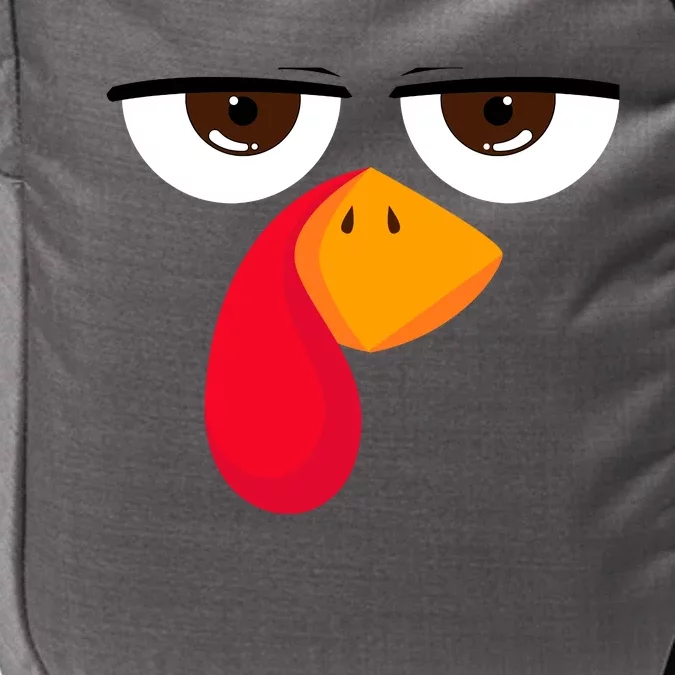 Turkey Face Funny Thanksgiving Gift Impact Tech Backpack