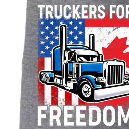 Truckers For Freedom USA Canada Freedom Convoy Doggie 3-End Fleece Hoodie