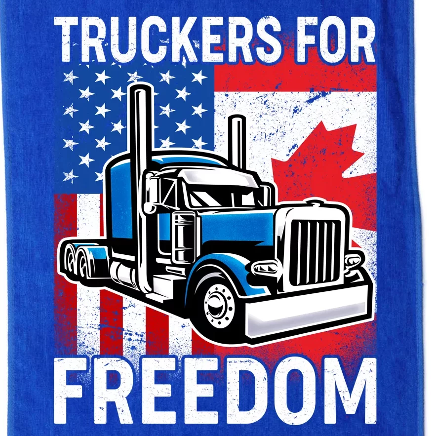 Truckers For Freedom USA Canada Freedom Convoy Platinum Collection Golf Towel