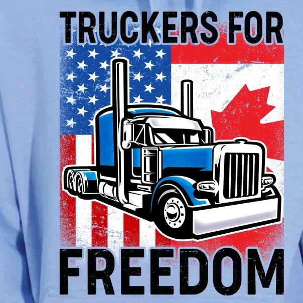 Truckers For Freedom USA Canada Freedom Convoy Unisex Surf Hoodie