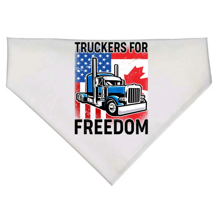 Truckers For Freedom USA Canada Freedom Convoy USA-Made Doggie Bandana