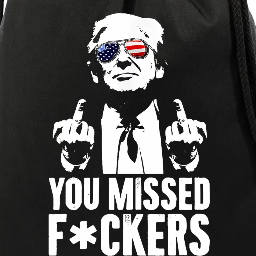 Trump Fight Fight Fight Drawstring Bag