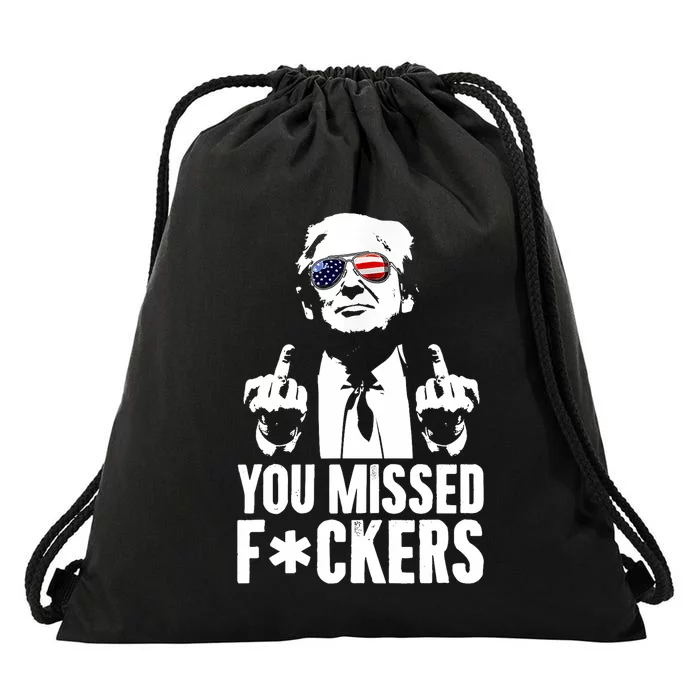 Trump Fight Fight Fight Drawstring Bag