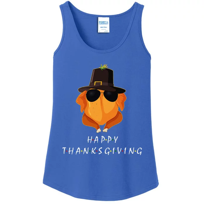 Thanksgiving For Friends Funny Turkey Gift Ladies Essential Tank