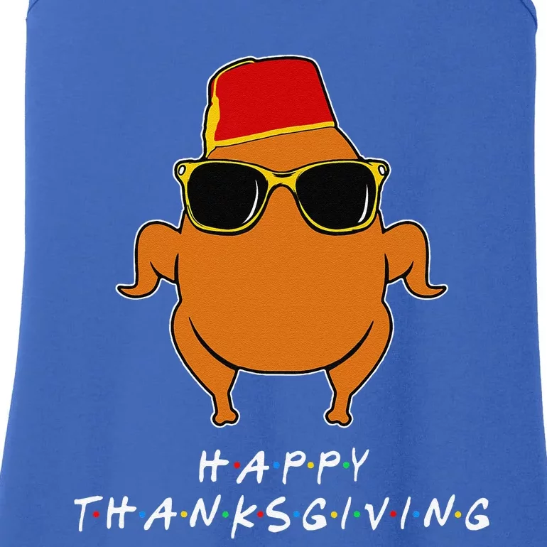 Thanksgiving For Friends Funny Turkey Ladies Essential Tank