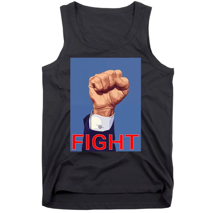 Trump Fist. Fight Fight Fight Tank Top