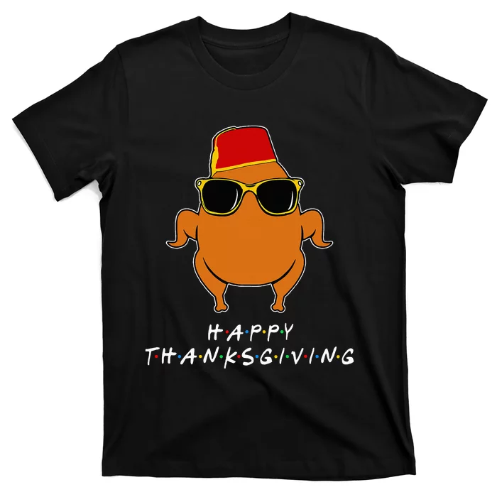 Thanksgiving For Friends Funny Turkey T-Shirt