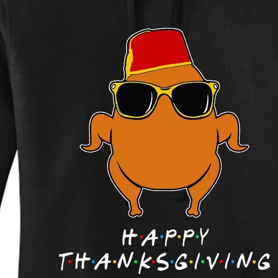 Thanksgiving For Friends Funny Turkey Women's Pullover Hoodie