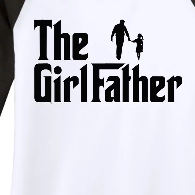 The Father Funny Dad Of Daddy Daughter Women's Tri-Blend 3/4-Sleeve Raglan Shirt