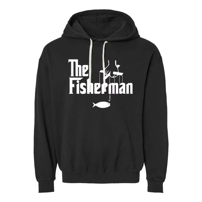 The Fisherman Funny Fishing Garment-Dyed Fleece Hoodie