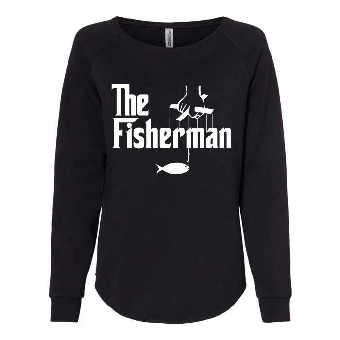 The Fisherman Funny Fishing Womens California Wash Sweatshirt