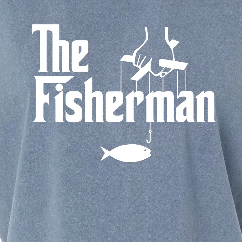 The Fisherman Funny Fishing Garment-Dyed Women's Muscle Tee