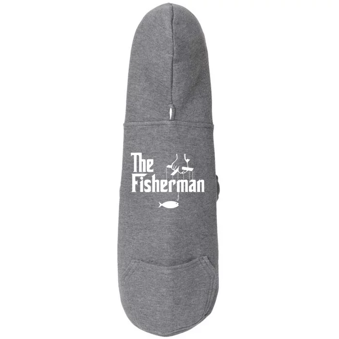 The Fisherman Funny Fishing Doggie 3-End Fleece Hoodie