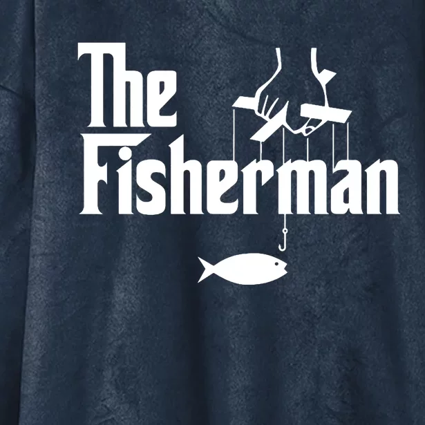 The Fisherman Funny Fishing Hooded Wearable Blanket