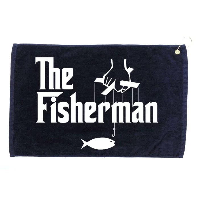 The Fisherman Funny Fishing Grommeted Golf Towel