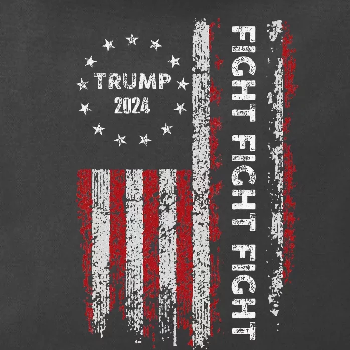 Trump Fight Fight Fight Pro Rump 2024 President Election Zip Tote Bag